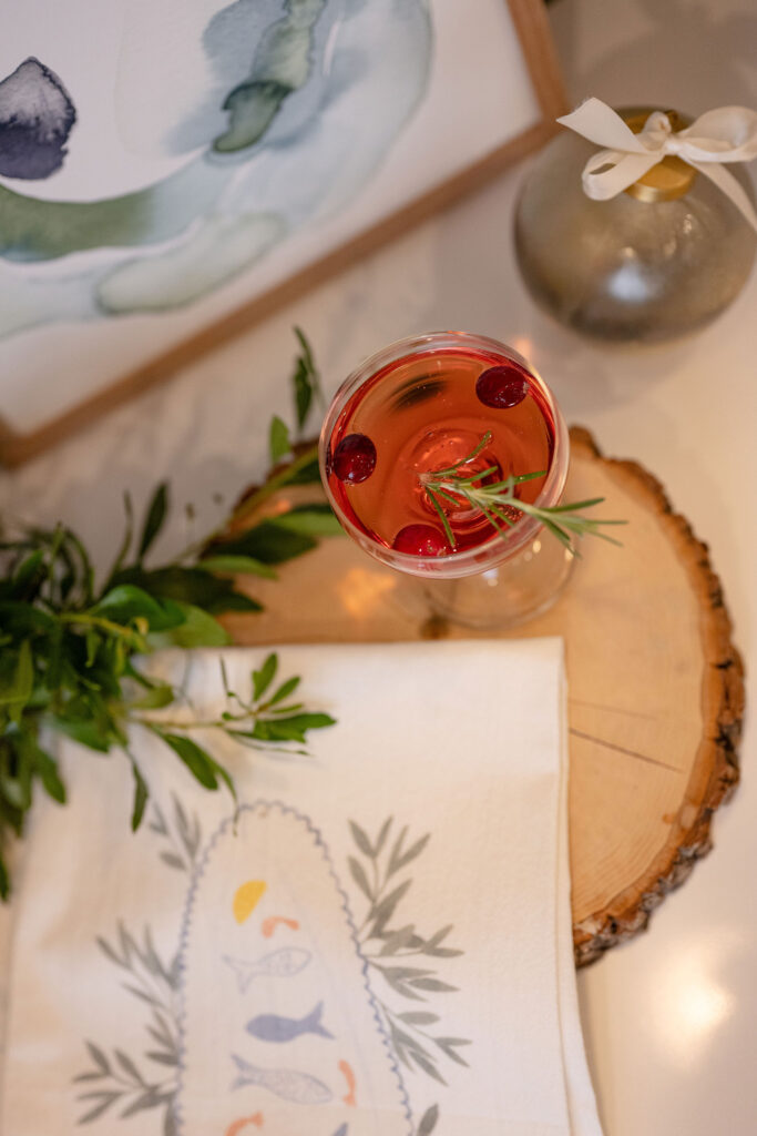 Printed Hues tea towels showcased for the holidays